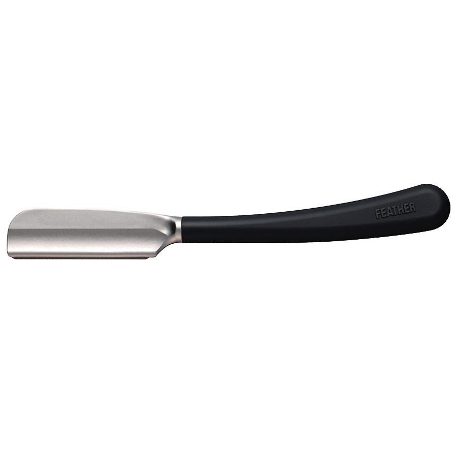Feather Artist Club SS Japanese-Style Straight Razor, Black Straight Razor Feather 
