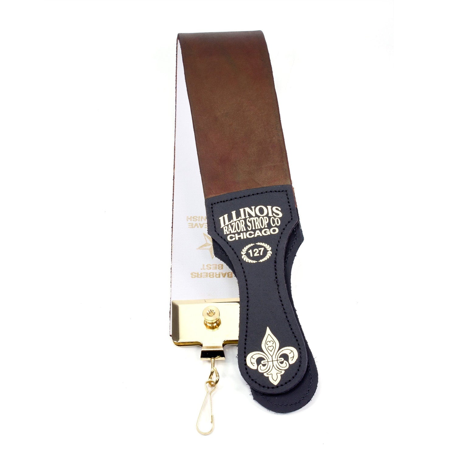Illinois Razor Strop Co. 127 Hanging Razor Strop Leather Strop Illinois Strop Co 