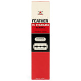 100 Black Feather Double-Edge Safety Razor Blades Razor Blades Feather 