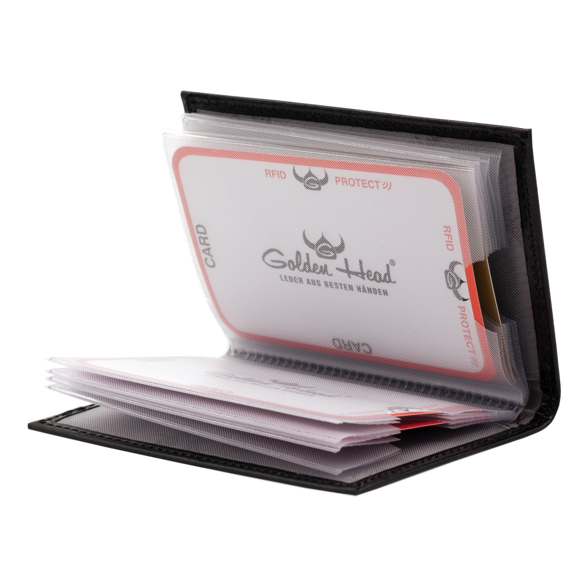 Golden Head Colorado Eco-Tanned Card Case, RFID Protect