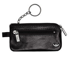 Golden Head Colorado Leather Zippered Key Holder Key Case Golden Head Black 