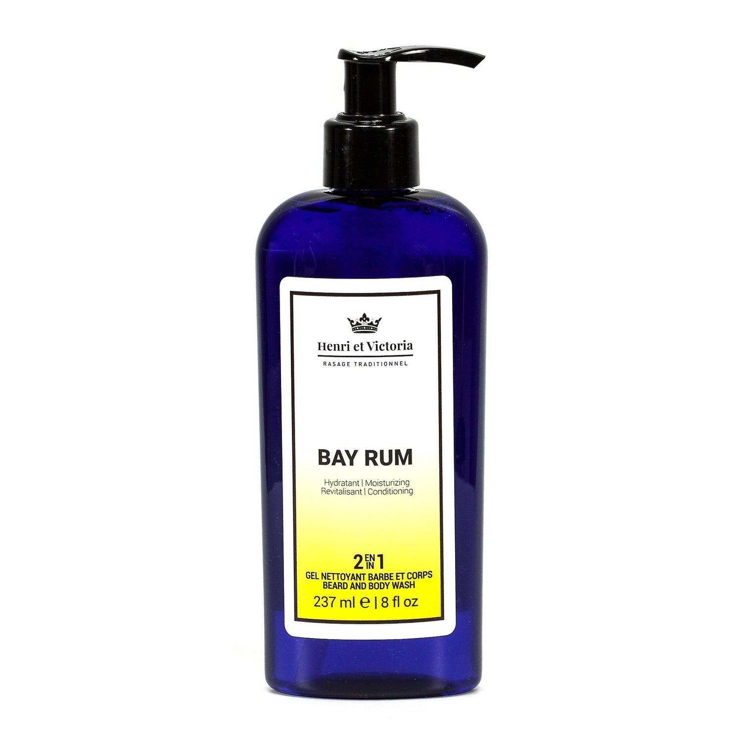 Henri et Victoria 2-in-1 Body and Beard Wash Beard Wash Henri et Victoria Bay Rum 