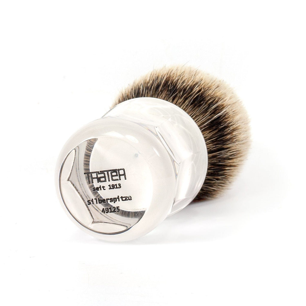 H.L. Thater 49125 Series Silvertip Shaving Brush with Two-Tone Handle, Size 4 Badger Bristles Shaving Brush Heinrich L. Thater 