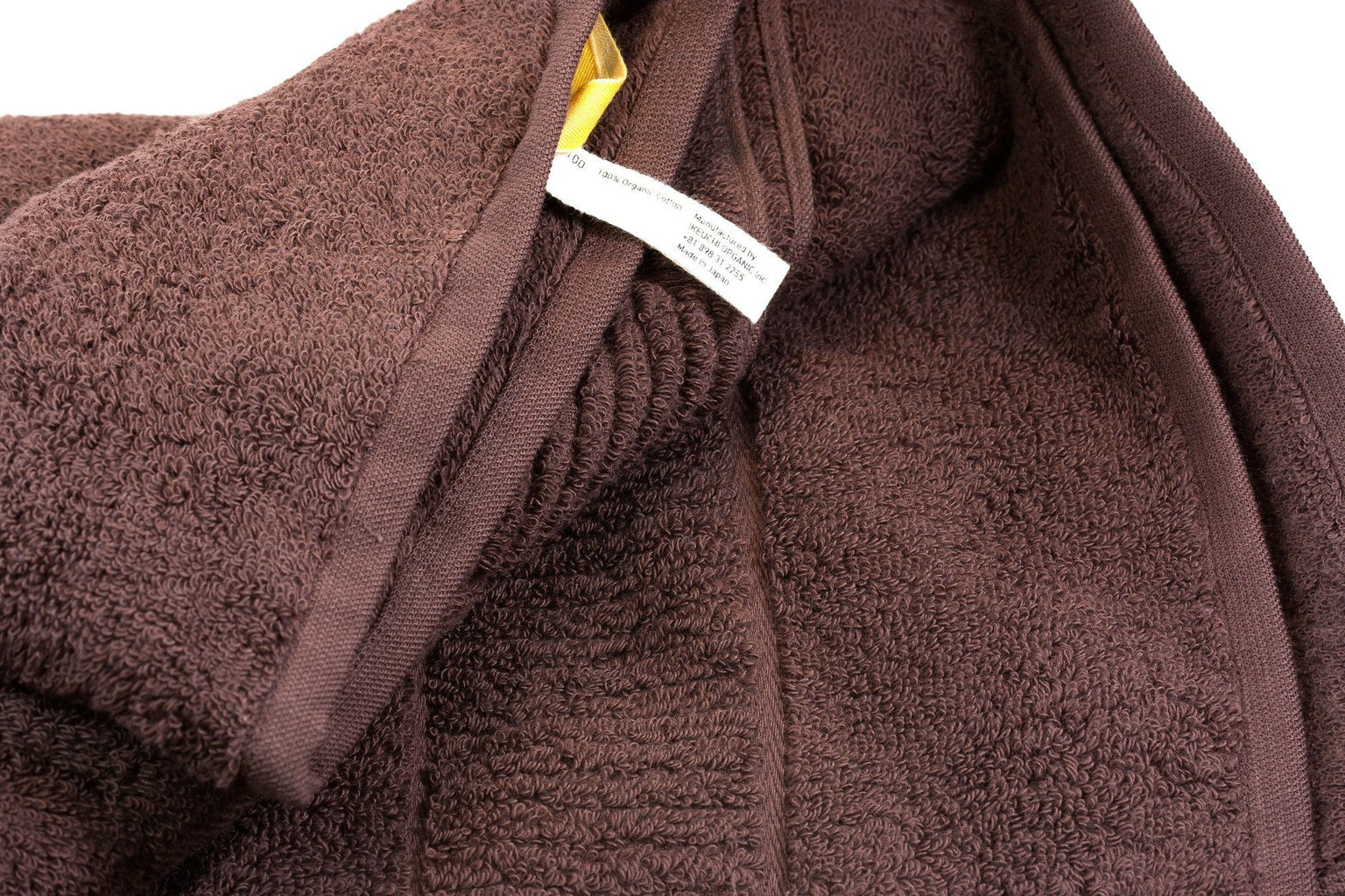 Ikeuchi Organic 316 Cotton Towel, Dark Brown Towel Ikeuchi 