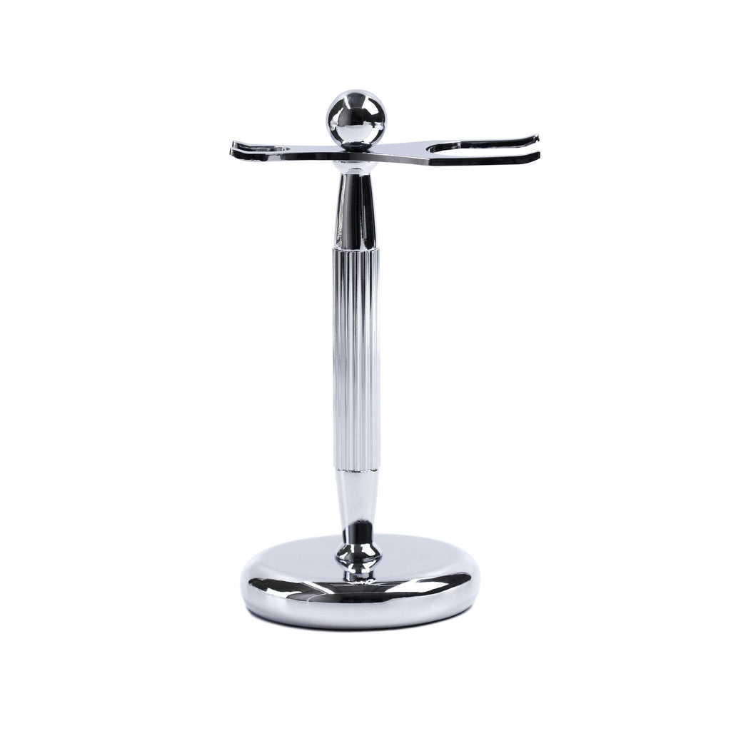 Chrome Lined Stand for Safety Razor & Shaving Brush Shaving Stand Discontinued 