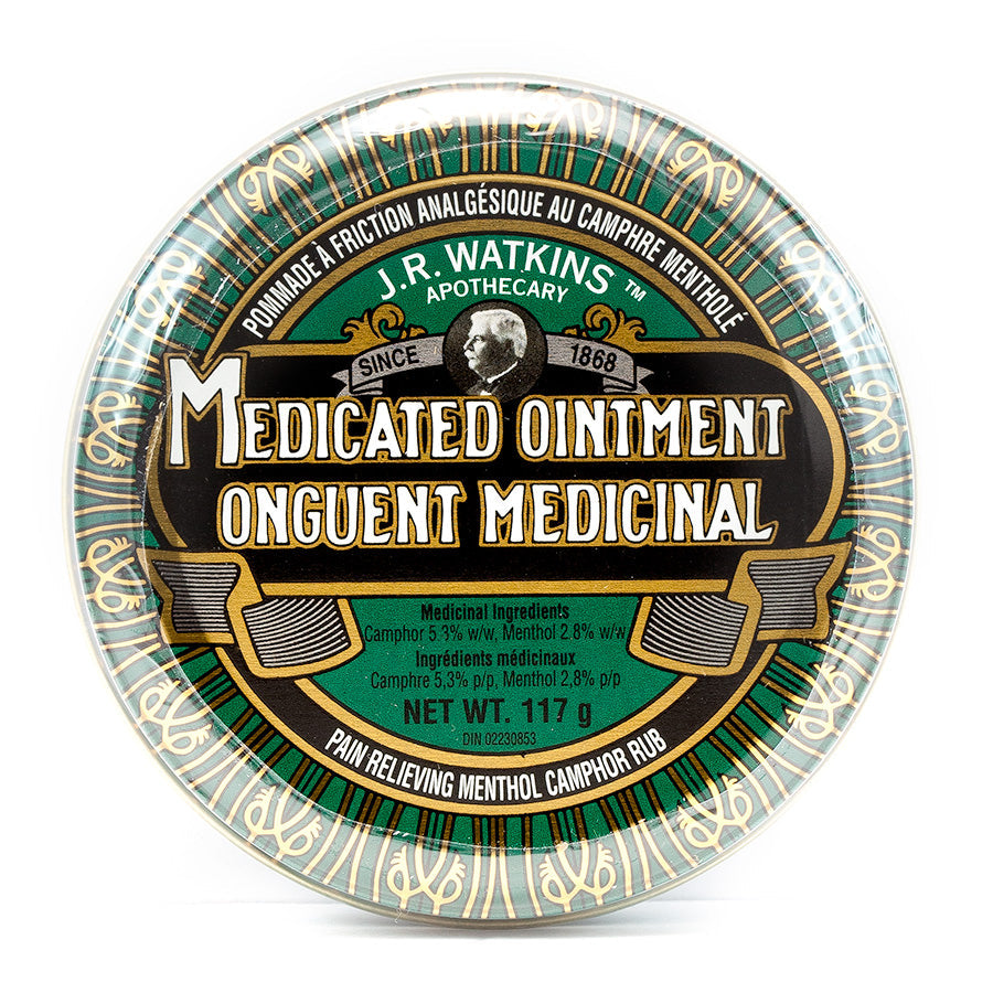 J. R. Watkins Medicated Menthol Camphor Ointment Apothecary Remedies J. R. Watkins 