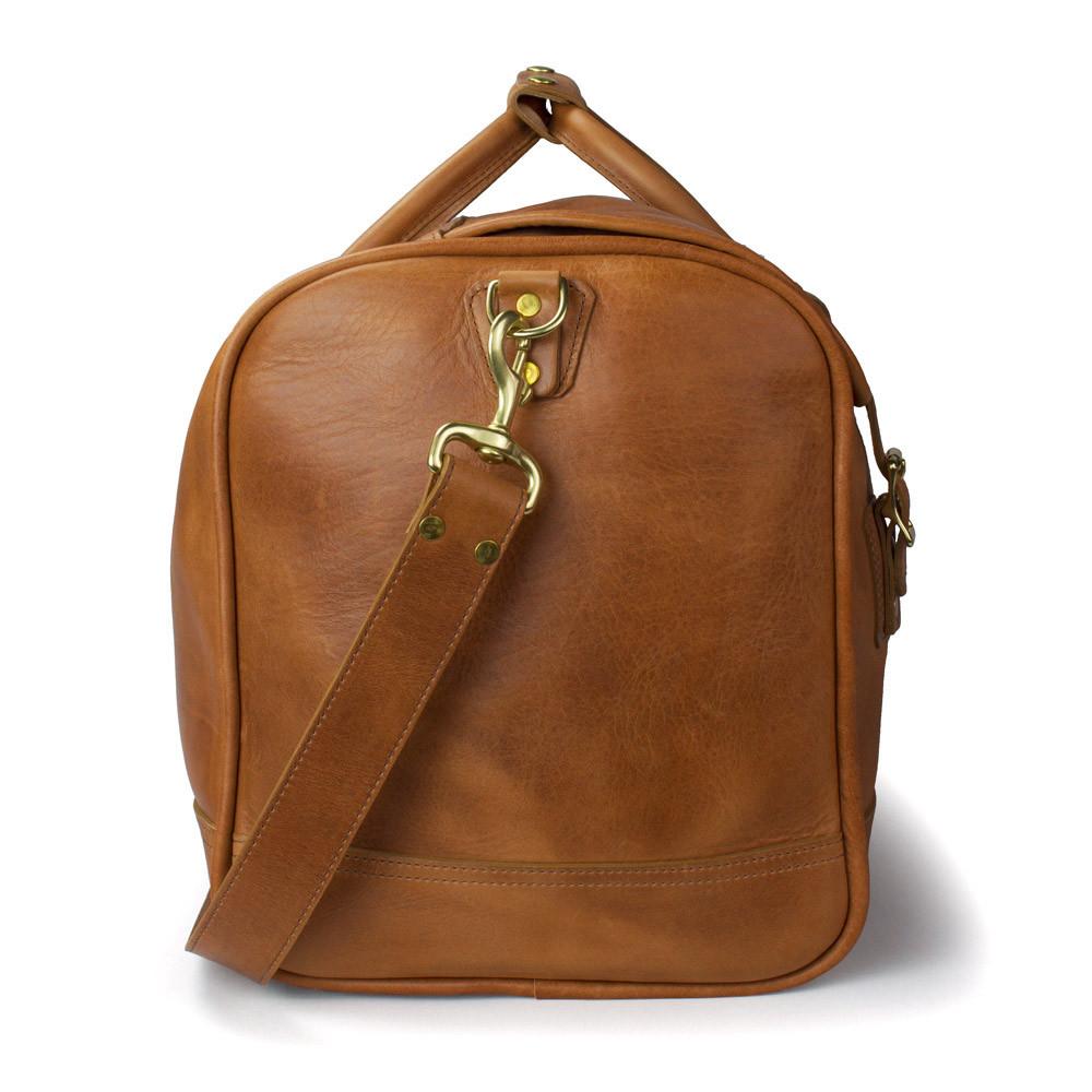 J. W. Hulme Co. Small Classic Duffle Bag, Saddle Heritage Tan Leather Leather Bag J. W. Hulme Co 