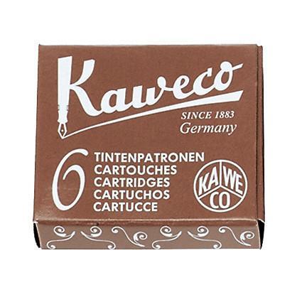 Kaweco Fountain Pen Ink Cartridges, 6-pack Ink Refill Kaweco Caramel Brown 