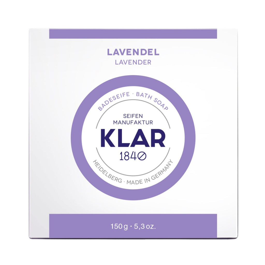 Klar's Classic Body Soap, Palm Oil-Free Body Soap Klar Seifen Lavender 