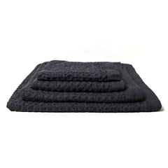 Kontex Lattice Linen Towel, Charcoal Towel Japanese Exclusives 