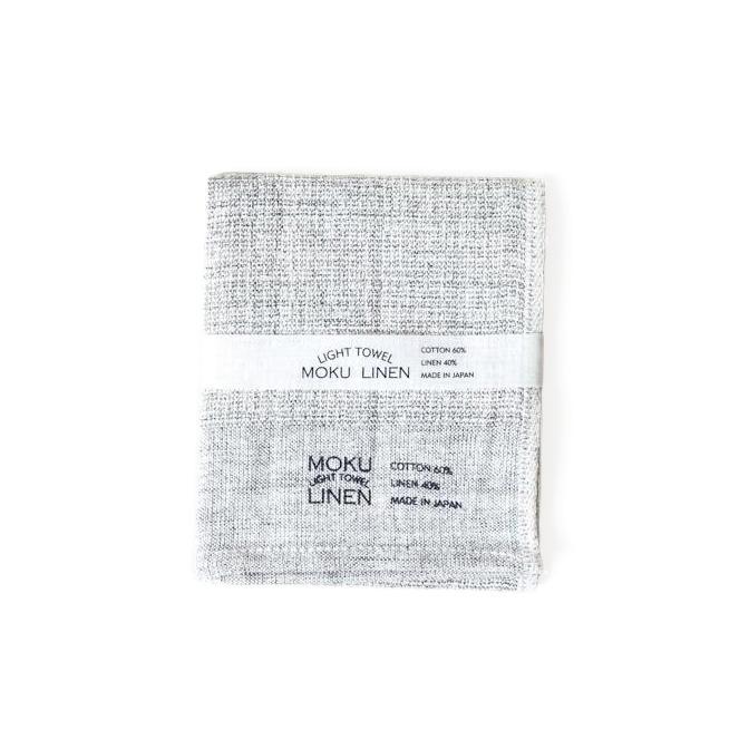Kontex Moku Linen Towel, Charcoal Towel Japanese Exclusives Washcloth (40 x 33 cm) 