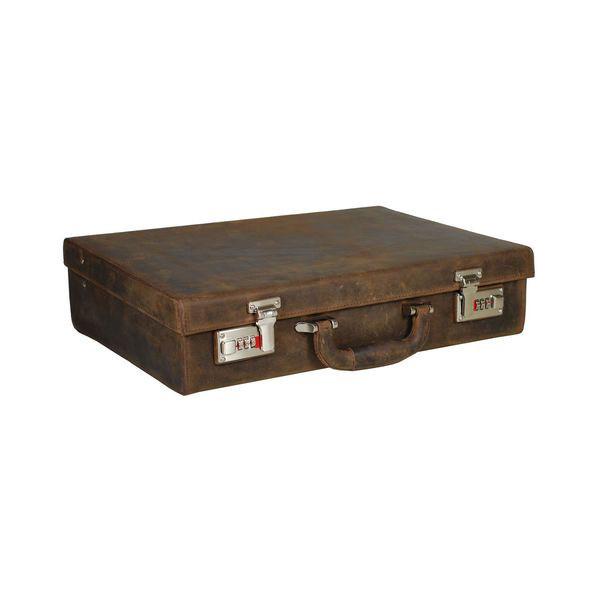 Leonhard Heyden Salisbury Attache Case, Brown Leather Leather Briefcase Leonhard Heyden 