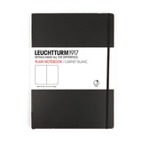 Leuchtturm1917 Medium Hard Cover Notebook, Black, Plain Notebook Leuchtturm1917 