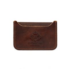 Manufactus Basic Leather Credit Card Holder Leather Wallet Manufactus by Luca Natalizia Dark Brown 