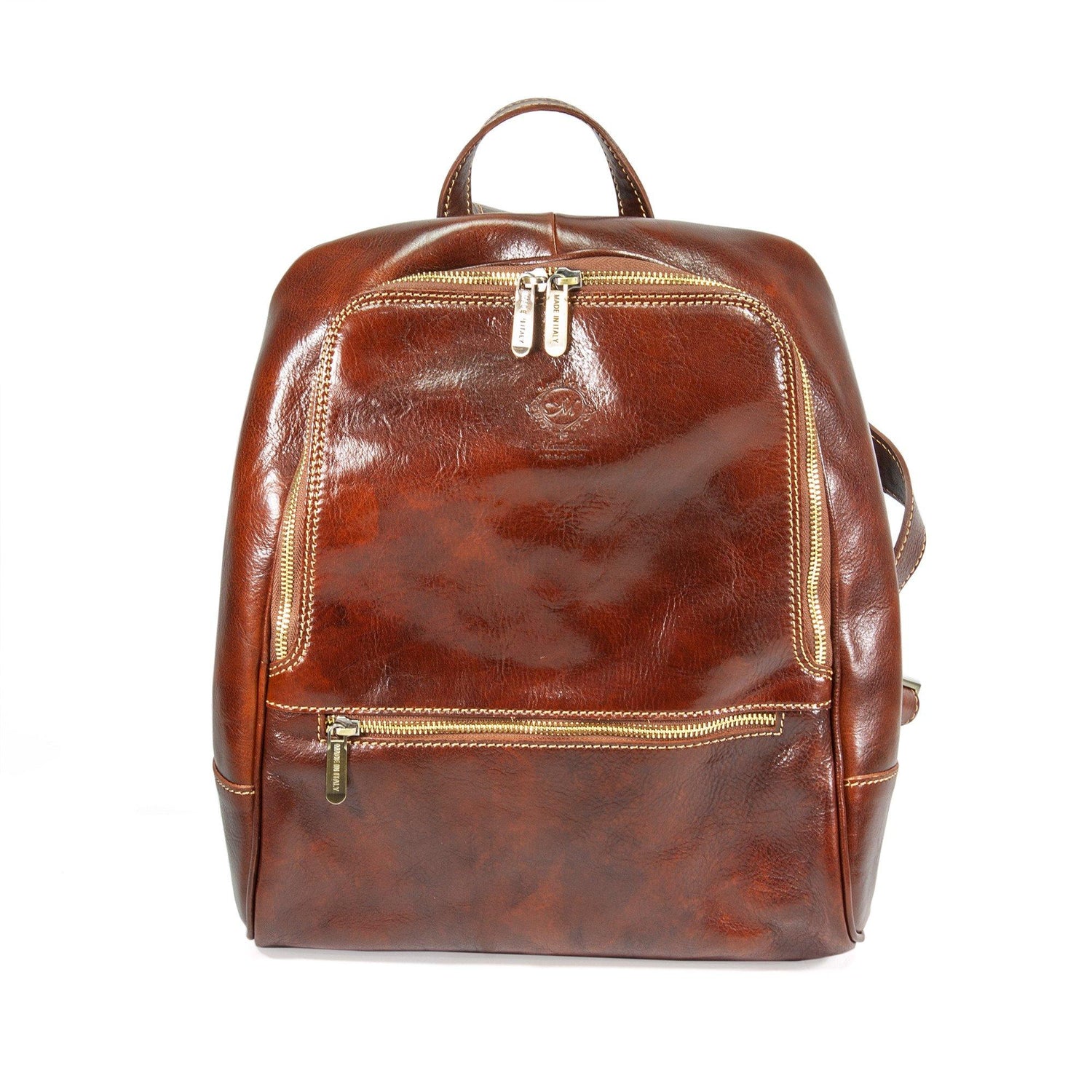Manufactus Biga Leather Backpack Backpack Fendrihan Canada Tobacco 