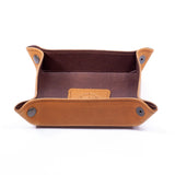 Manufactus Catch All Leather Tray Leather Tray Manufactus by Luca Natalizia Brown 
