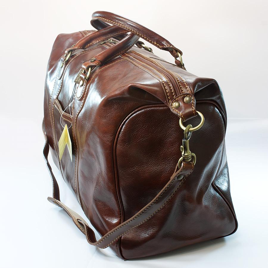 Manufactus Impero Large-Size Leather Travel Bag, Tobacco Manufactus Impero Large-Size Leather Travel Bag, Tobacco