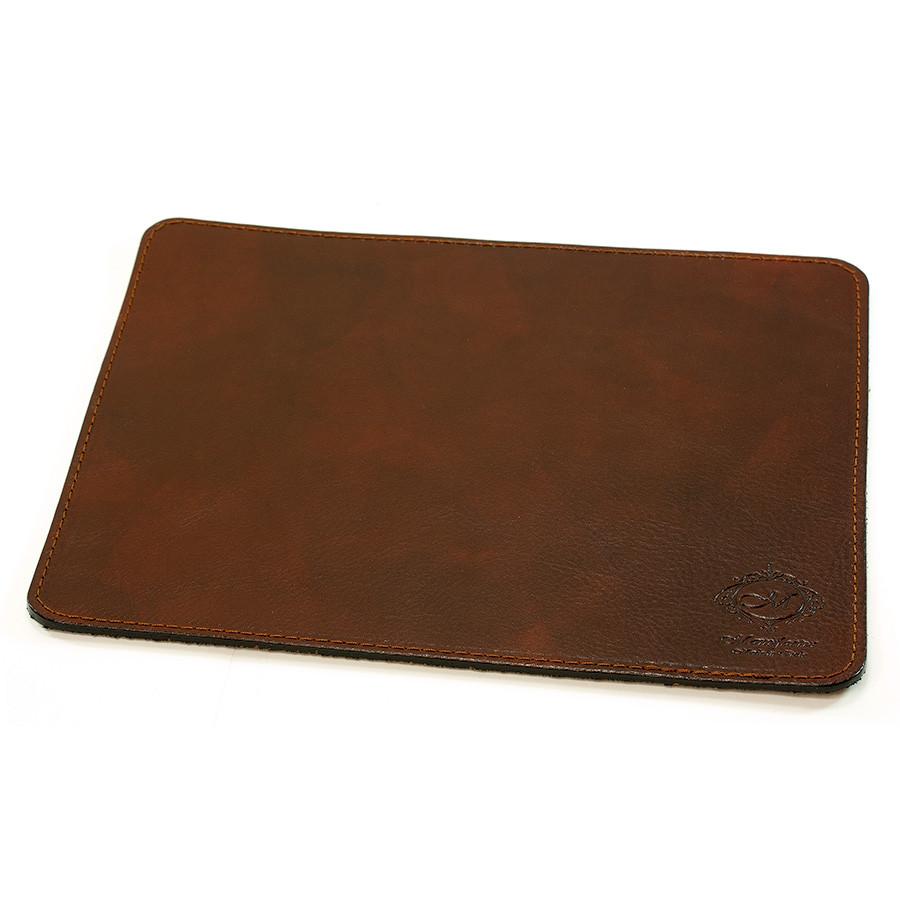 Manufactus Leather Mouse Pad, Tobacco Leather Mouse Pad Manufactus by Luca Natalizia 