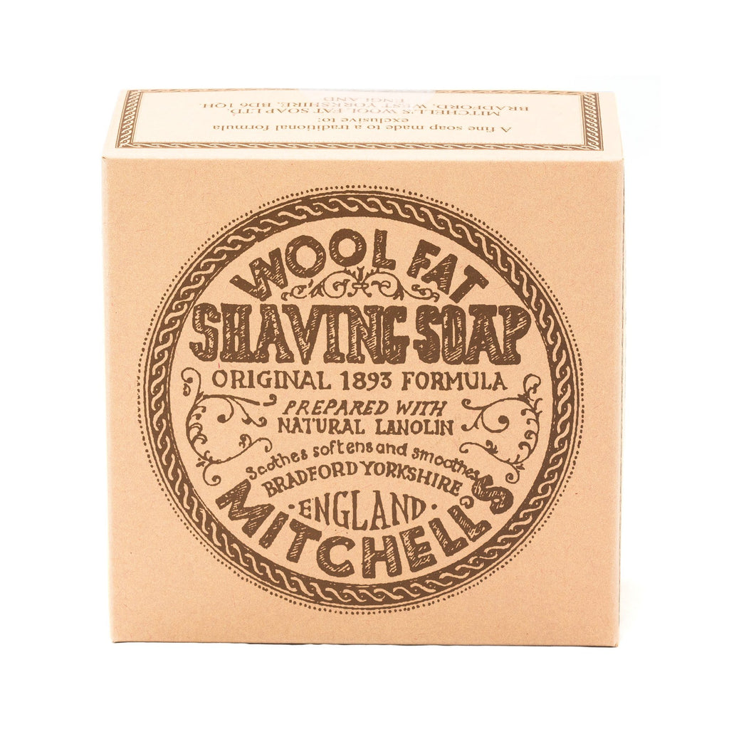 Mitchell's Wool Fat Luxury Shaving Soap in Ceramic Bowl Shaving Soap Mitchell's Wool Fat 