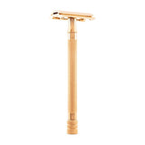 Merkur 24G PVD Coated Extra-Long Handle Double Edge Safety Razor, Rose Gold Double Edge Safety Razor Merkur 