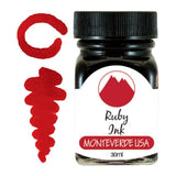 Monteverde Fountain Pen Ink Bottles, Gemstone Collection Ink Refill Monteverde Ruby 
