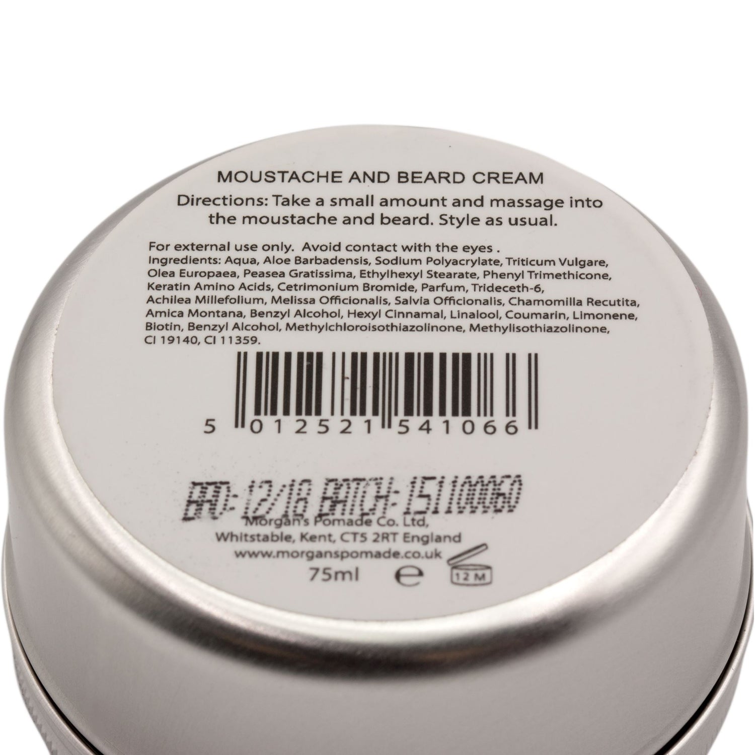 Morgan's Moustache and Beard Cream Men's Grooming Cream Morgan's Pomade Co 