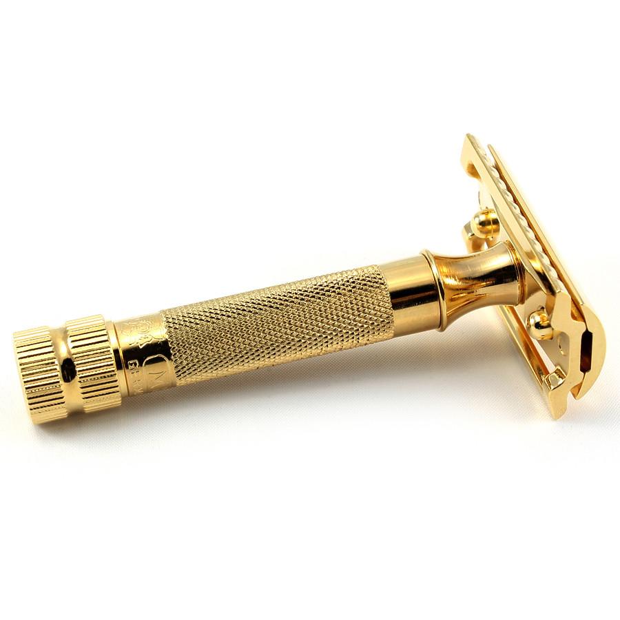 Merkur HD Gold-Plated Double-Edge Safety Razor – Fendrihan Canada