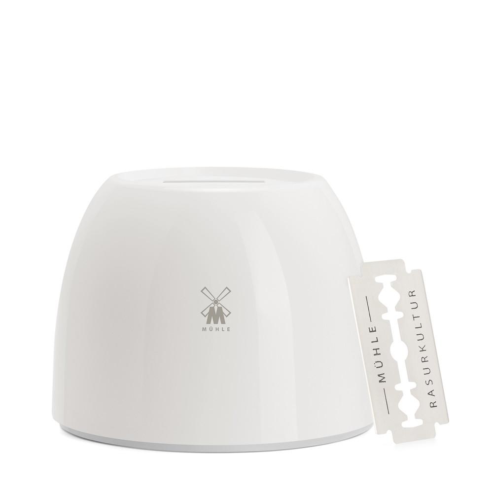 Muhle Porcelain Blade Bank, Disposal Unit Razor Blades Disposal Case Discontinued 