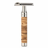 Muhle R95 ROCCA Closed Comb Stainless Steel Safety Razor, Birch Handle Double Edge Safety Razor Muhle 