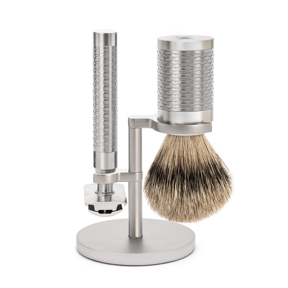 Muhle R94 ROCCA 3-Piece Shaving Set, Stainless Steel Handle — Fendrihan ...