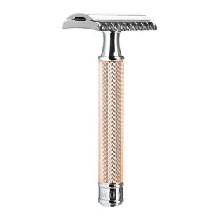 Muhle R41 Tooth Comb Double-Edge Safety Razor, Rose Gold Handle Double Edge Safety Razor Discontinued 
