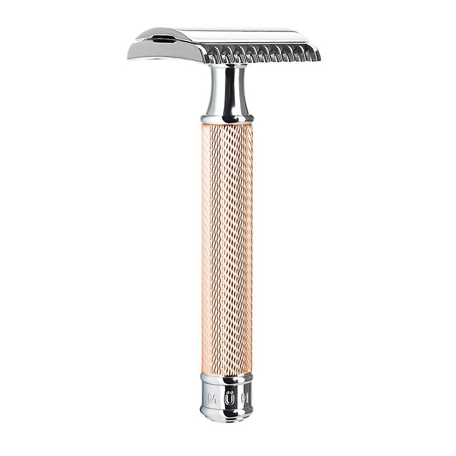 Muhle R41 Tooth Comb Double-Edge Safety Razor, Rose Gold Handle Double Edge Safety Razor Discontinued 