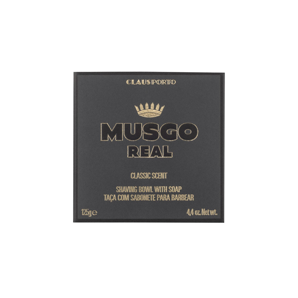Musgo Real Shaving Bowl with Soap, Classic Pewter Bowl and Shaving Soap Musgo Real 