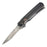 Hikari Higo Folding Knife, Damascus Steel G10 Handle, Black Pocket Knife Japanese Exclusives 