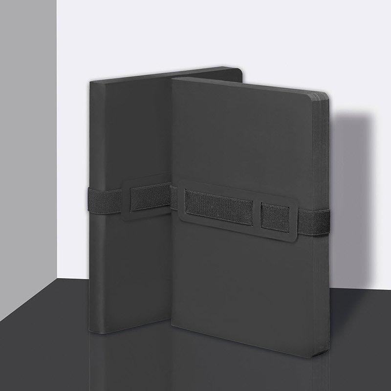 Nuuna Voyager Large Black Notebook, Black Paper Edges Notebook Nuuna 