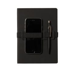 Nuuna Voyager Large Black Notebook, Black Paper Edges Notebook Nuuna 