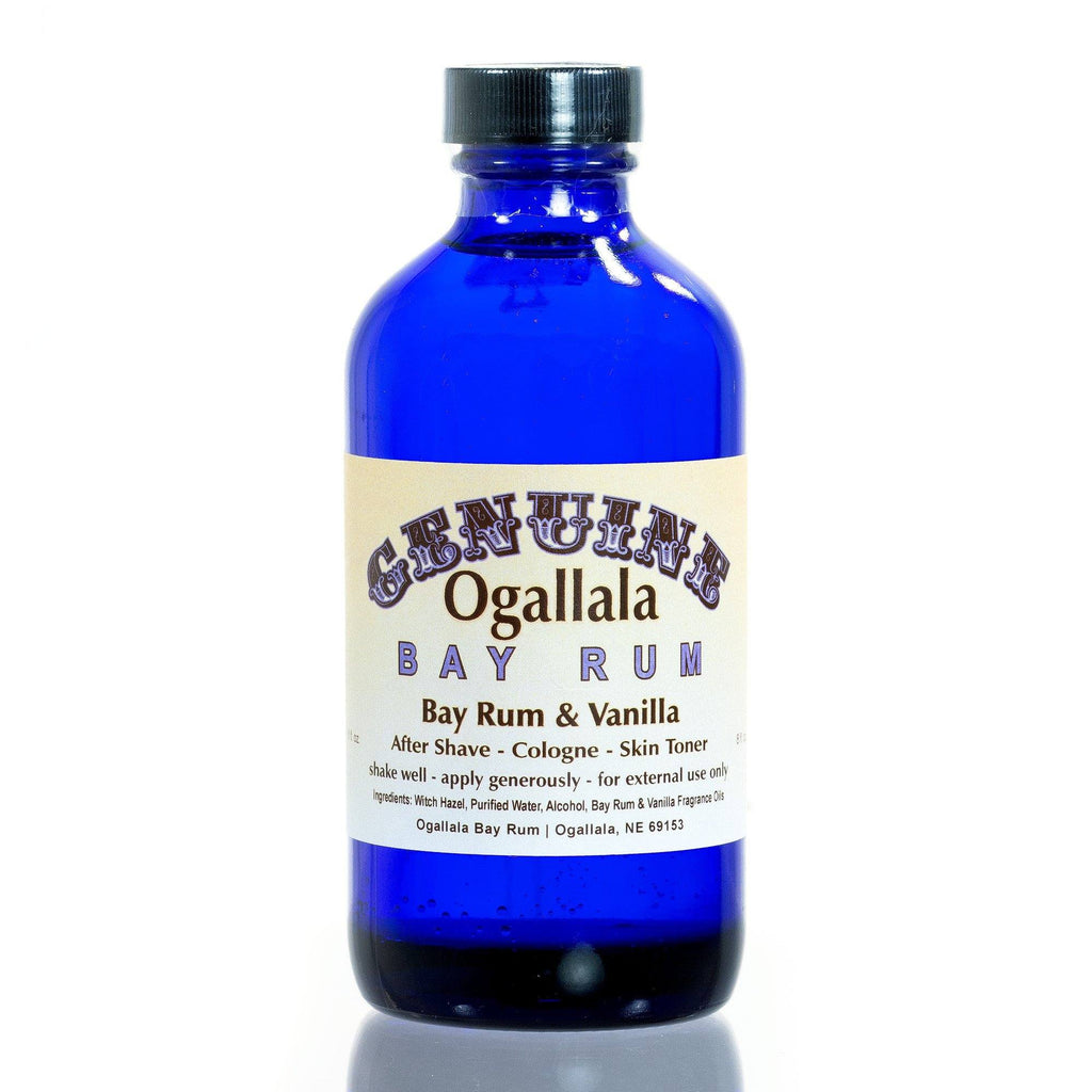 Ogallala Bay Rum and Vanilla Aftershave, Pre-Shave, Skin Toner Aftershave Ogallala Bay Rum 