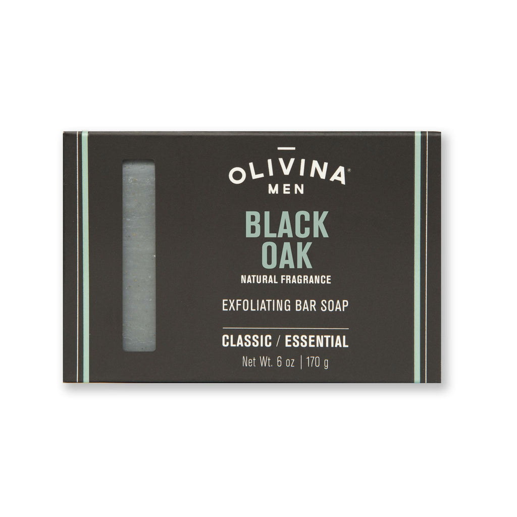 Olivina Men Exfoliating Bar Soap Body Soap Olivina Men Black Oak 