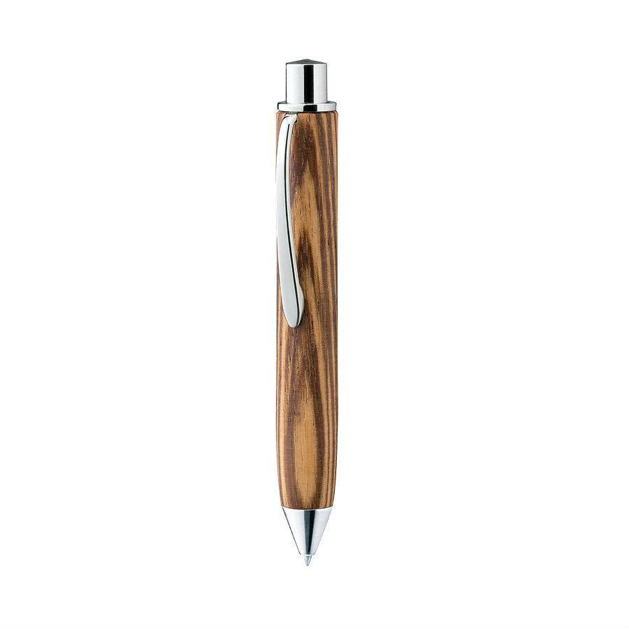 e+m Holzprodukte ‘Fellow’ Wooden Ballpoint Pen Ball Point Pen e+m Holzprodukte Natural Zebrano 