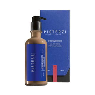 Pisterzi Italian Grooming Art Daily Cleanser and Sculpting Shaving Facial Cleansers Pisterzi Italian Grooming Art Glass Bottle - 7.4 fl. oz 