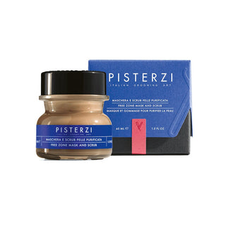 Pisterzi Italian Grooming Art Free Zone Mask and Scrub Face Scrub Pisterzi Italian Grooming Art Glass Jar - 1.5 fl. oz 