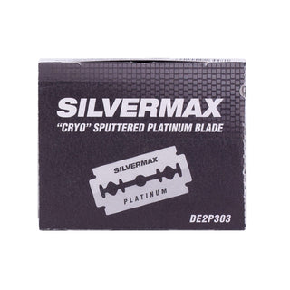 100 Silvermax “Cryo” Sputtered Platinum Blades Razor Blades Pearl Shaving 