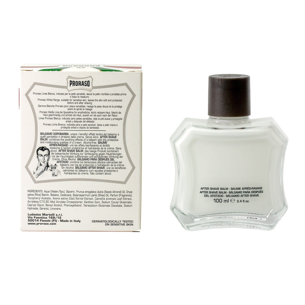 Proraso White Liquid Cream After Shave Balm for Sensitive Skin Aftershave Proraso 