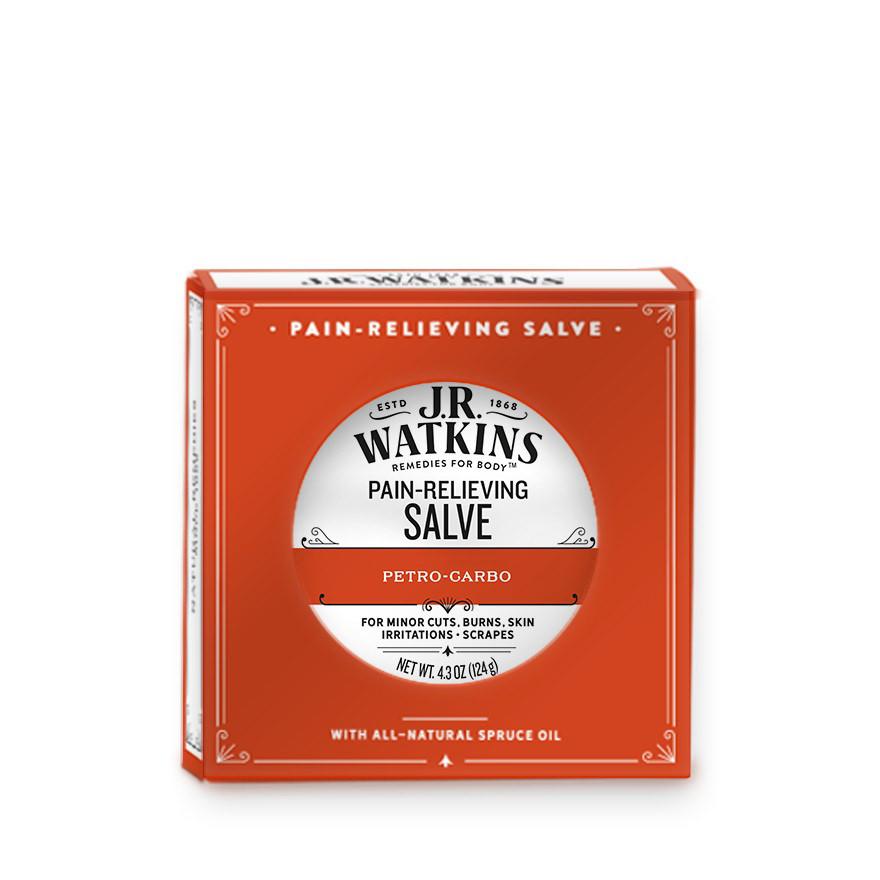 J. R. Watkins Petro-carbo Pain Relieving First Aid Salve Apothecary Remedies J. R. Watkins 
