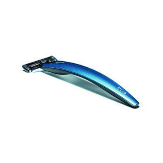 Bolin Webb R1-S Razor Handle for Mach3, Blue 3000 Cartridge Type Safety Razor Bolin Webb 