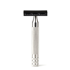 Fendrihan Stainless Steel Safety Razor with Black Polished PVD Coated Head, Limited Edition Double Edge Safety Razor Head Fendrihan 