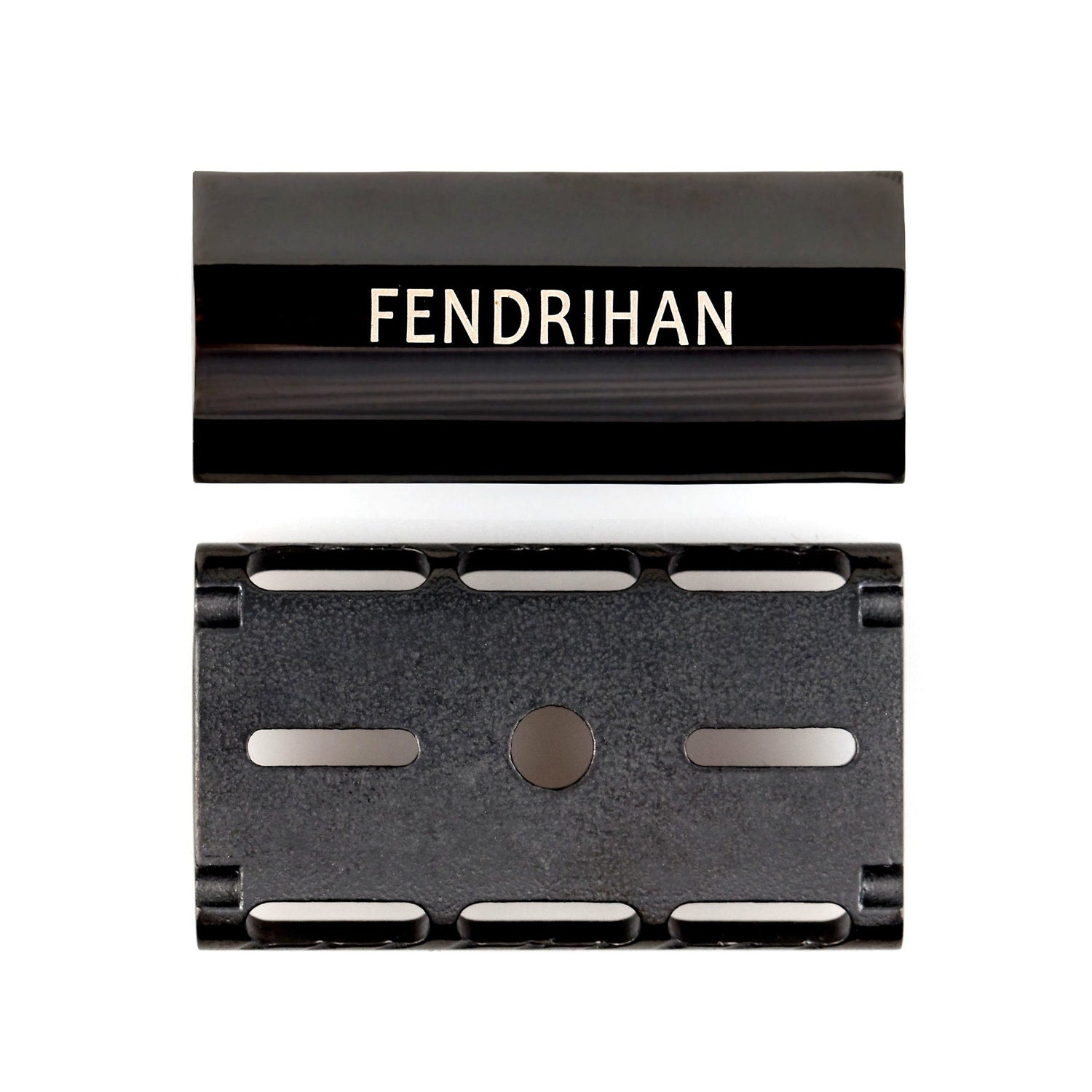 Fendrihan Stainless Steel Safety Razor with Black Polished PVD Coated Head, Limited Edition Double Edge Safety Razor Head Fendrihan 