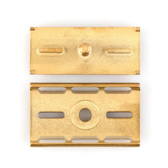 Fendrihan Stainless Steel Safety Razor with Gold PVD Coated Head, Limited Edition Double Edge Safety Razor Head Fendrihan 