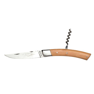 Roger Orfevre Le Thiers 332 Folding Pocket Knife with Corkscrew, Juniper Handle Pocket Knife Roger Orfevre 