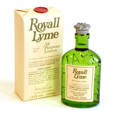 Royall Lyme All-Purpose Lotion, 4 oz Natural Spray Aftershave Royall Lyme Bermuda 